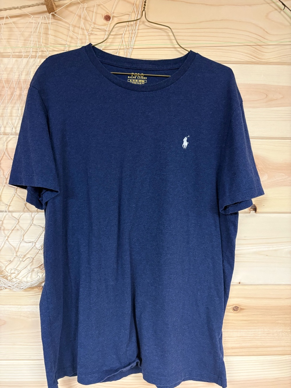 Polo by Ralph Lauren Navy Short Sleeve Crew Tee with White Pony